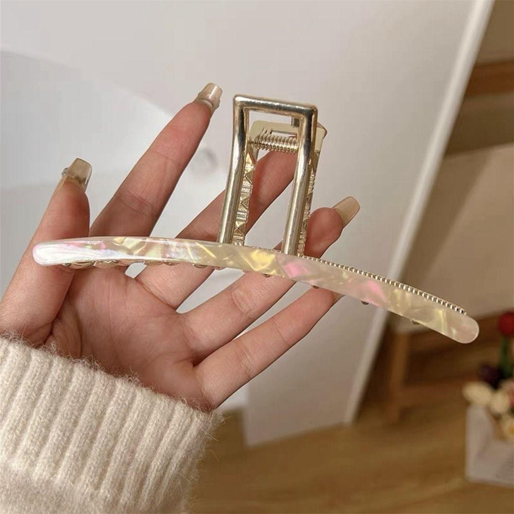 Agustina Klip Rambut Asam Asetat Lucu Kreatif Klip Rambut Bentuk Geometris Besar Ambil Klip Gadis Perempuan Aksesoris Rambut