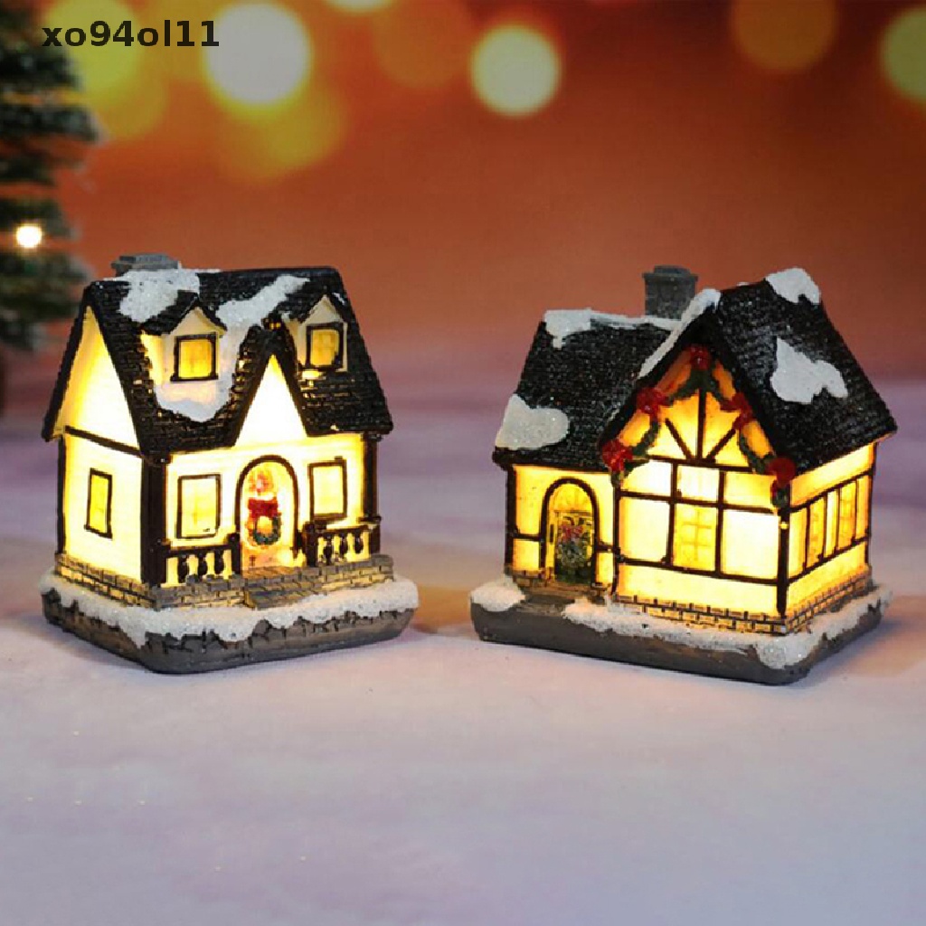 Xo Rumah Lampu Natal Kerstdorp Desa Natal Untuk Ornamen Xmas Rumah OL