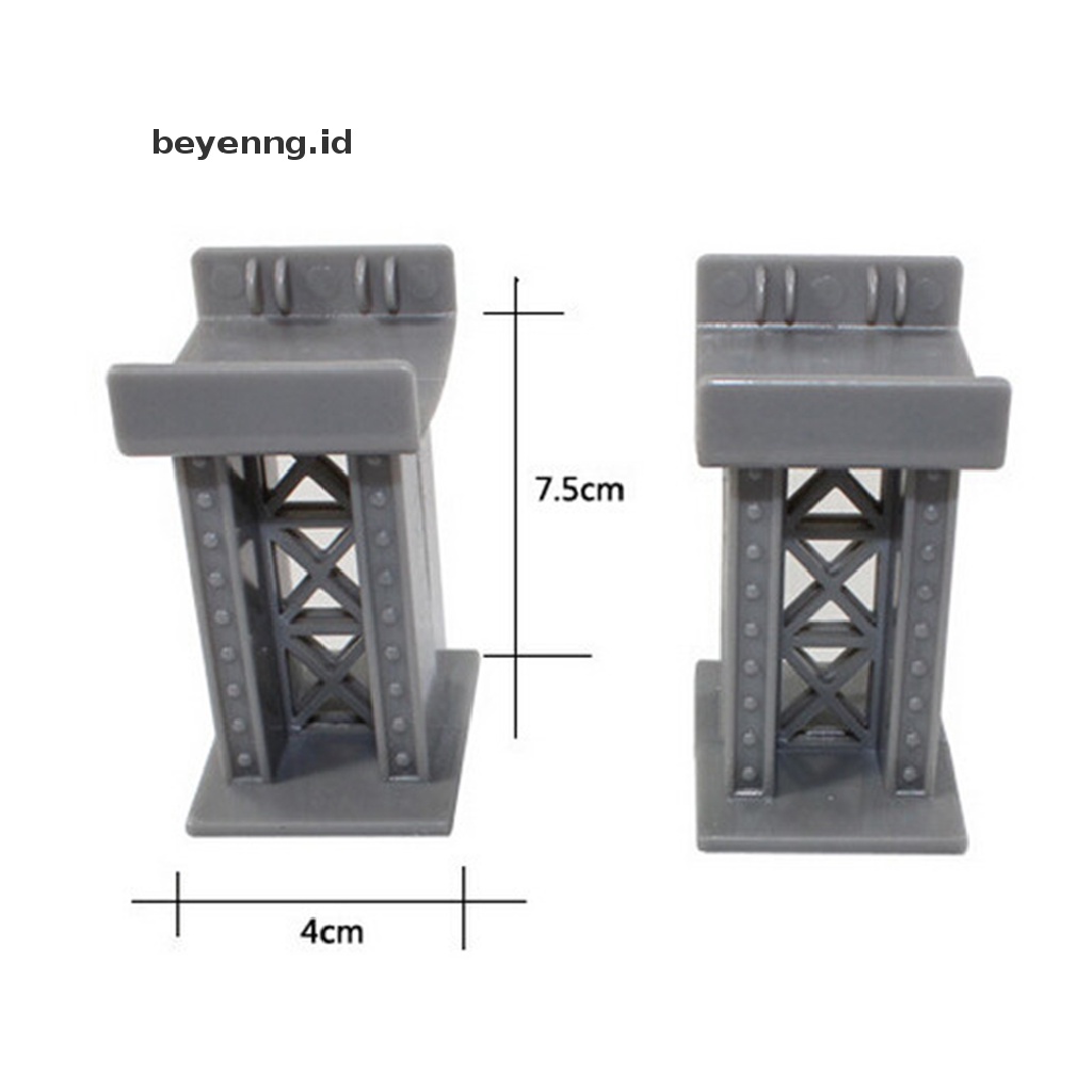 Beyen 1pcs Aksesoris Kereta Api Jembatan Dermaga Track Kereta Api Kompatibel Semua Merek Utama ID