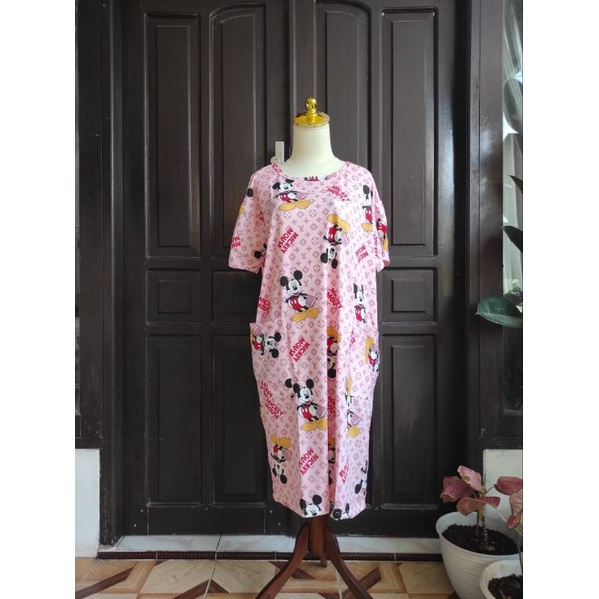 Daster Jumbo Kaos Spandex import