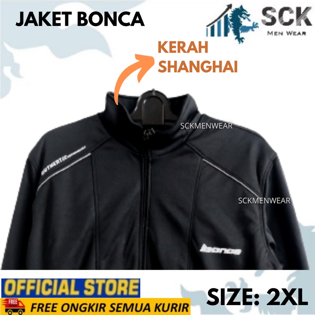 Jaket BONCA Racing Anti Air JUMBO (2XL) / JAKET PRIA PARASUT Motor / Perlengkapan Otomotif - sckmenwear GROSIR