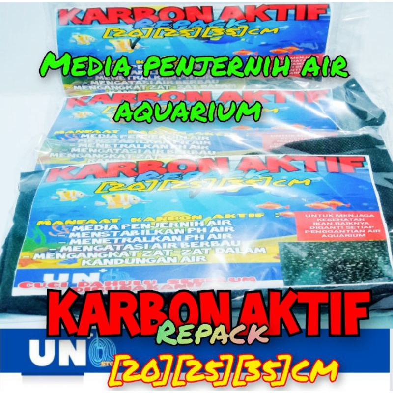 KARBON AKTIF MEDIA PENJERNIH AIR AQUARIUM/ AQUASCAPE REPACK MURAH