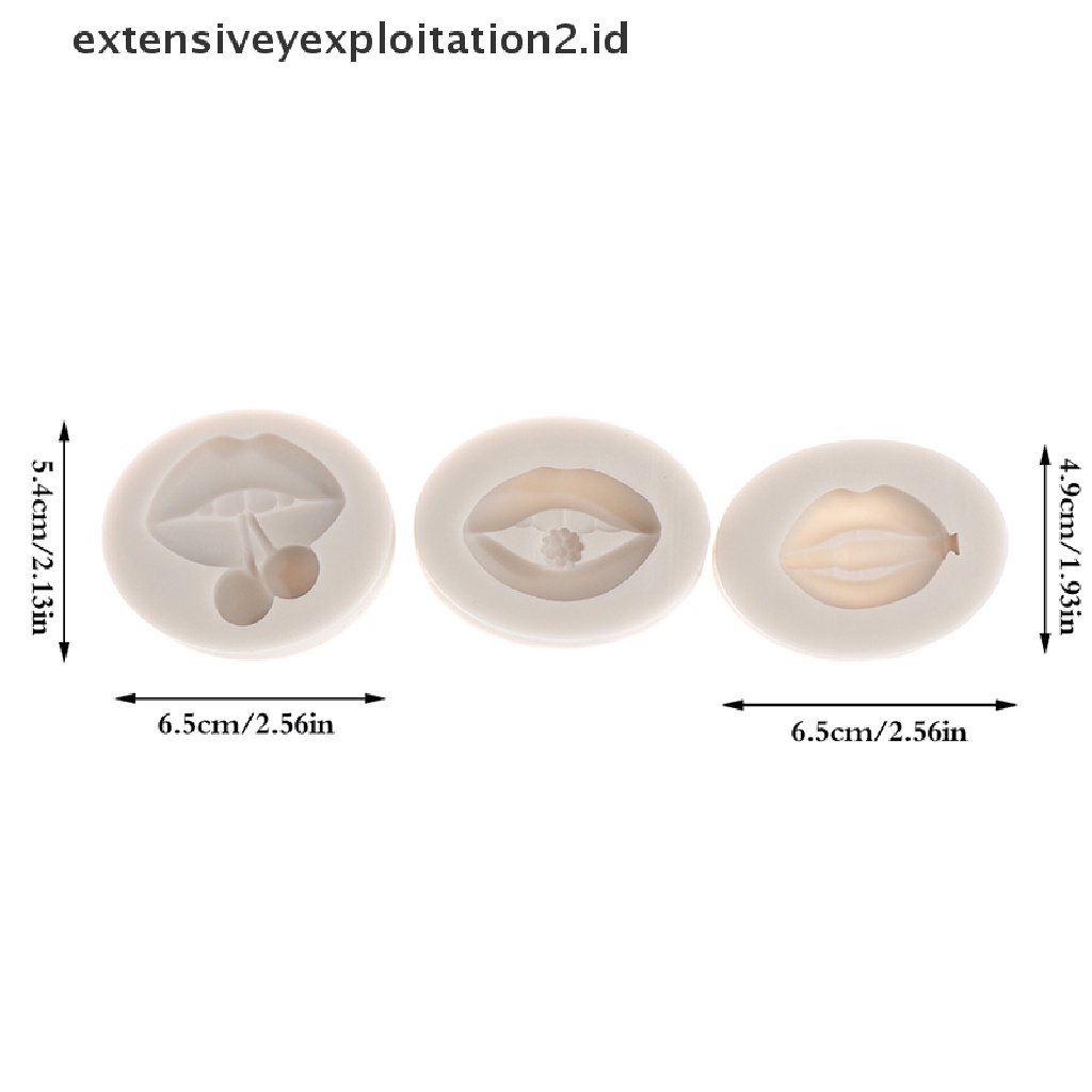 {NEW} 1pc Lips Cetakan Silikon Valene's Day Mold DIY Alat Dekorasi Kue Dapur.