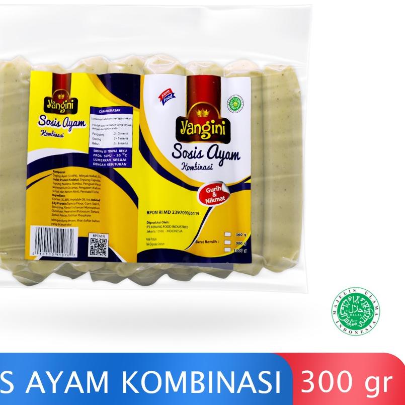

☼ Yangini Chicken Sausage - Sosis Ayam Kombinasi 360 gr ☇