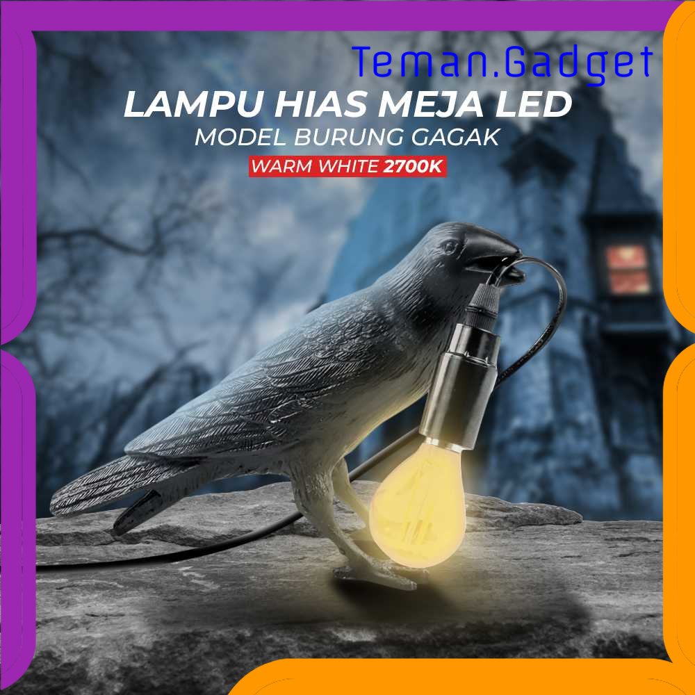 TG-LMP Narrandes Lampu Meja Hias LED Model Burung Gagak Warm White 4W - 5499T