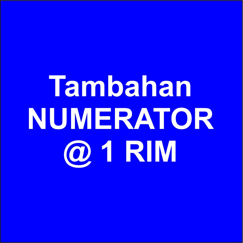

Tambahan Numerator