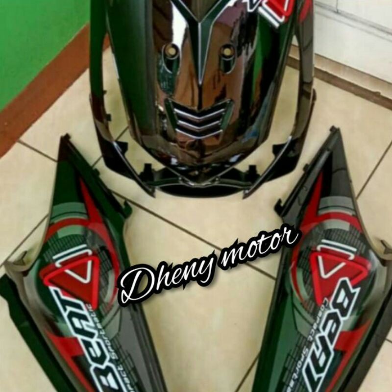 Cover kap Depan Dasi Depan Tameng Depan Plus Body Belakang Beat Karbu Warna Hitam Tahun 2008 2009 20