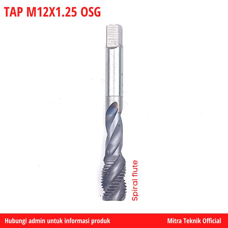 OSG Tap M12 x 1.25 Spiral Pembuat Drat Tap Baut 17