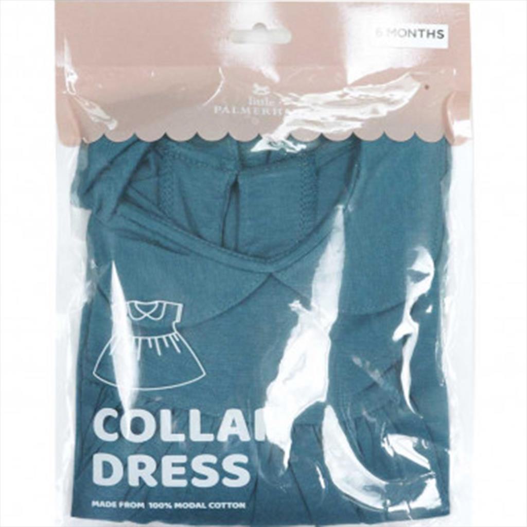 Little Palmerhaus Collar Dress Warna Navy Teal