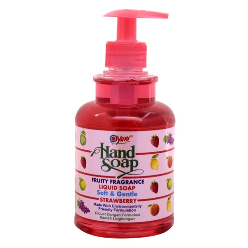 YURI HAND SOAP STRAWBERRY 410ML BOTOL PUMP