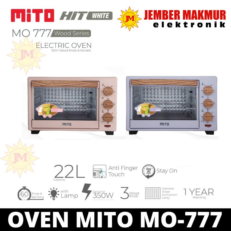 MITO Oven Listrik Low Watt 22 Liter MITO HIT MO 777 MO777