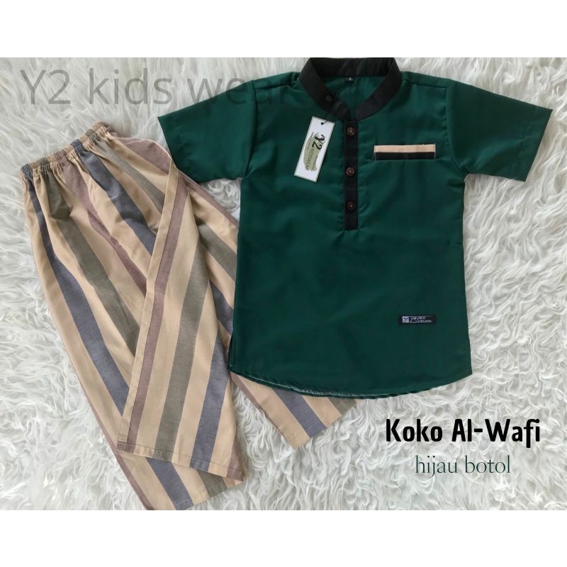 Setelam Koko Wafi By: Y2 Kidswear // Setelan koko Anak Sarkoci Lengan Pendek