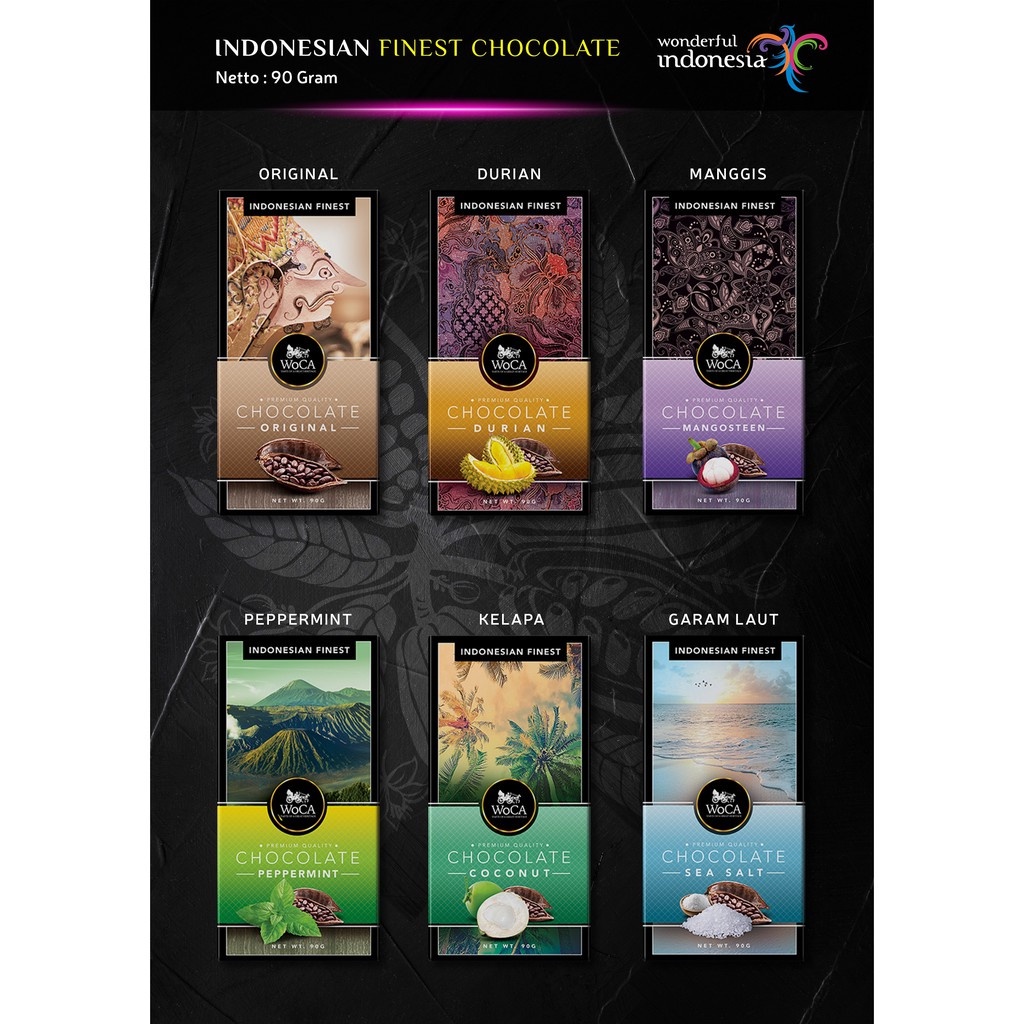 

✨NEW✨ -WoCA Premium Chocolate 3 x 90g Bars - Cokelat Batang Rasa Manggis- 1.1.23