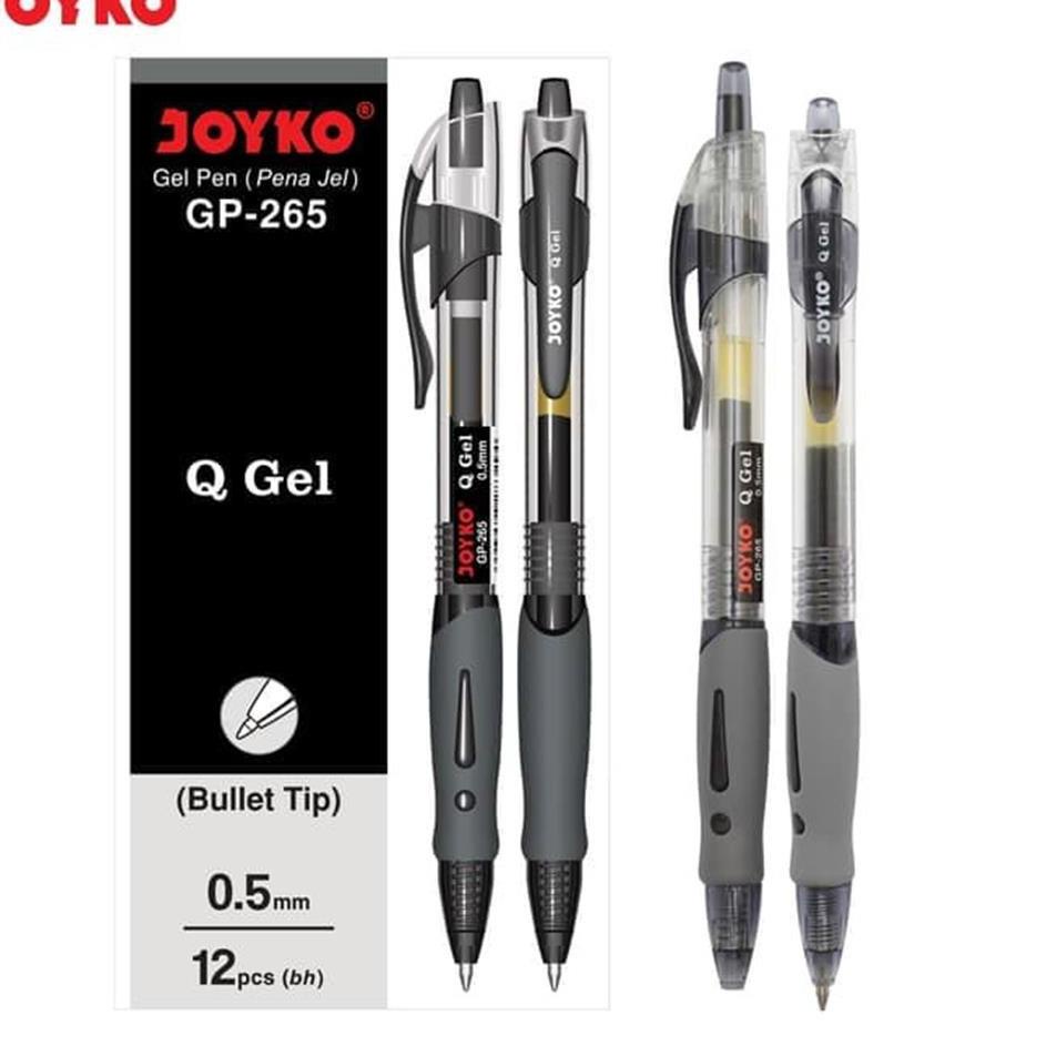 

Dijamin Awet Pulpen Joyko Gel Cetek Q Gel G P-265 (1pak -12pcs)