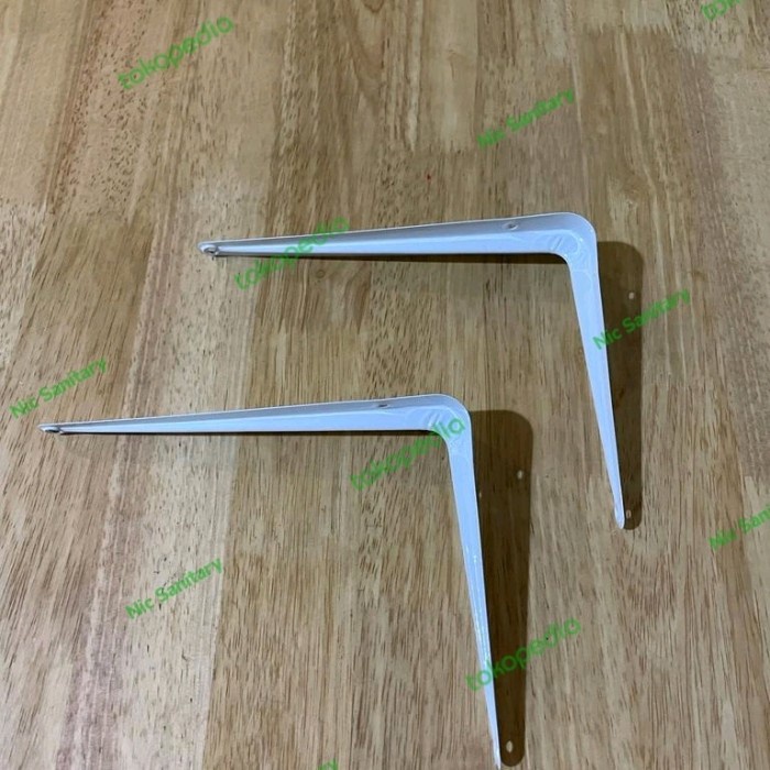 Siku rak putih / siku besi tembok / siku besi L