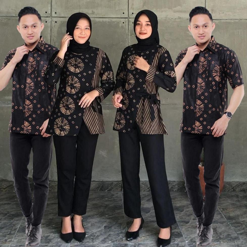 TERPERCAYA BATIK COUPLE GROSIR ECER BATIK COUPLE KANTOR JUMPUTAN BLOUSE KANTOR