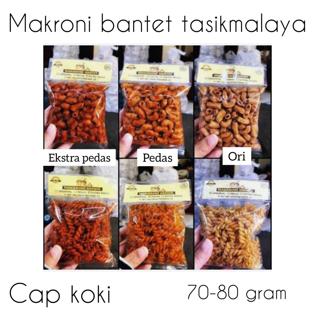 

Makaroni Bantet Tasikmalaya-makroni bantet asli cap koki murah