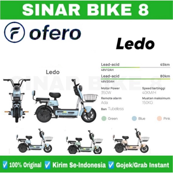 Sepeda Listrik OFERO LEDO 500 Watt Electric E Bike