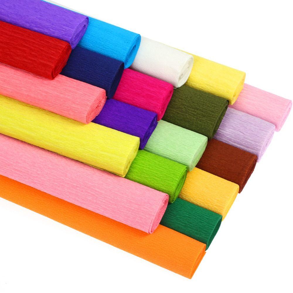 Rebuy Crepe Paper Lebih Tebal Colorful Scrapbooking Flower Wrapping Craft Kertas Buket