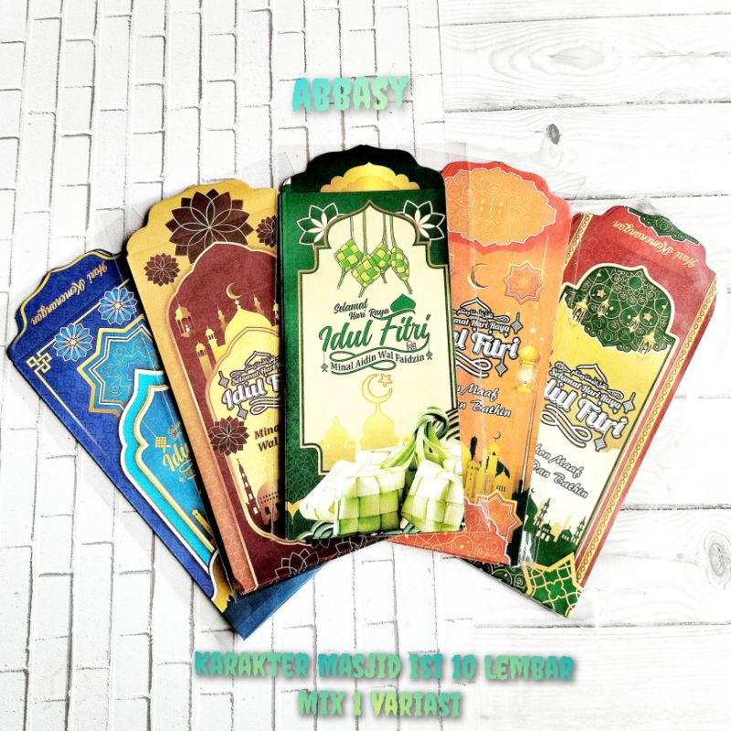 

Amplop ampau lebaran Hvs Masjid uk Besar (Isi 10 lembar)