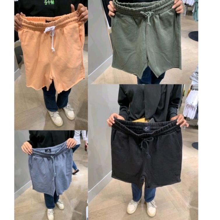 CHEKOUT CELANA PENDEK H&M GULUNG short pants hnm pria short pants h&m wanita