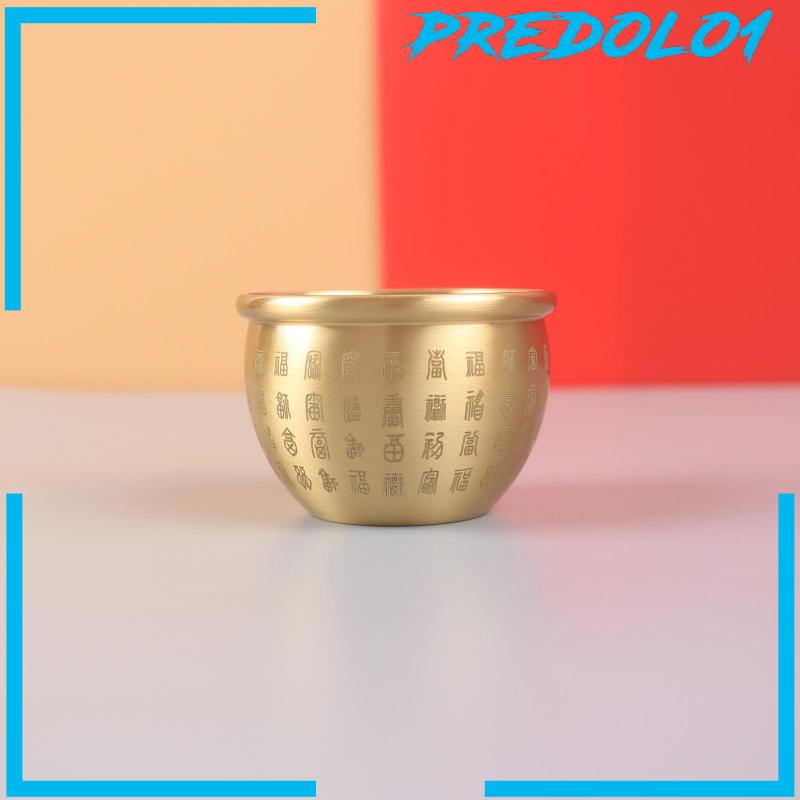 [Predolo1] Mangkok Silinder Kuningan China Dengan Burner Cornucopia Decor Collectible
