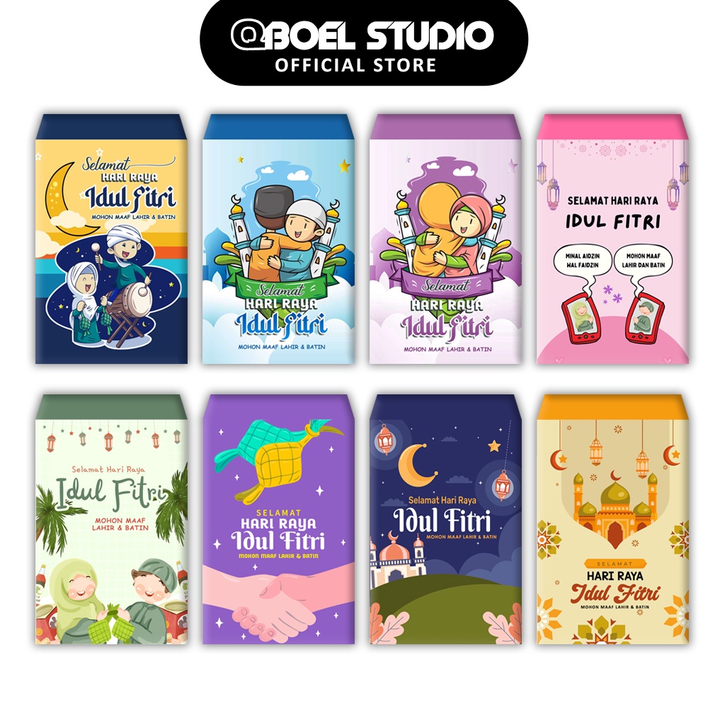 

(10 pcs) SERI A - Amplop Lebaran 2025 Spesial Desain Unik Eksklusif Aesthetic Elegan Premium Termurah
