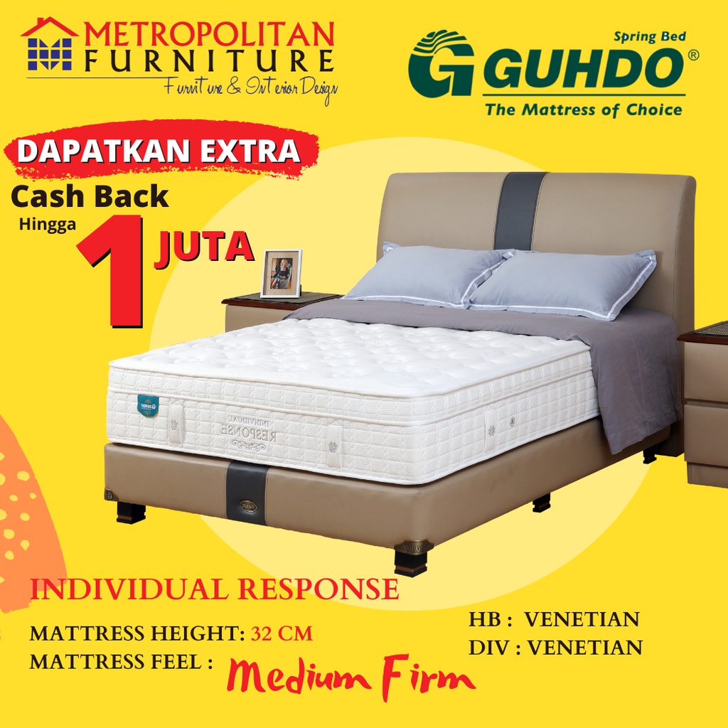 Kasur Springbed Guhdo Individual Response FULL SET Venetian Style