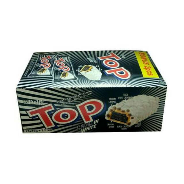 DELFI TOP 24X9GR BLACK IN WHITE/BOX