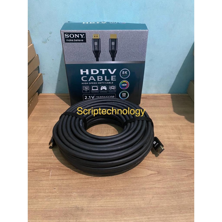 Kabel HDMI SONY 20 Meter 8K V2.1 High Premium - Kabel HDMI SONY 20M