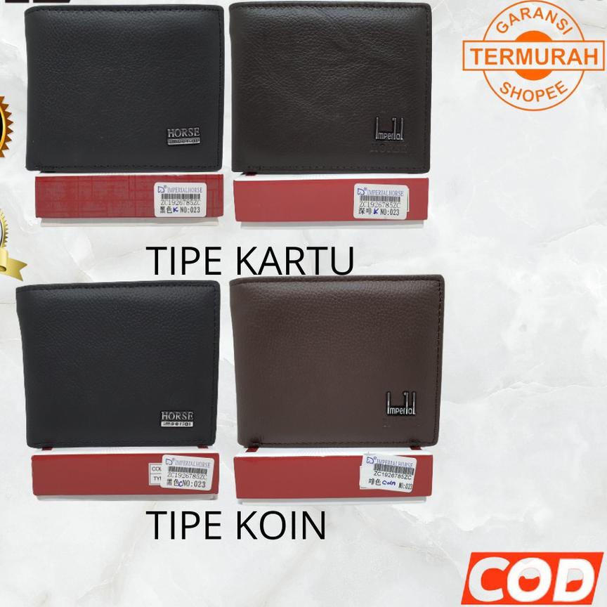 ➱ Dompet Pria Kulit Asli Dompet Lipat Original Import |Dompet Cowo Imperial Horse(Horse ❉