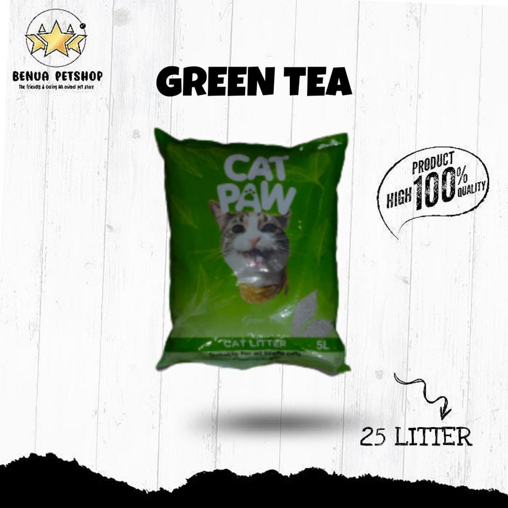 PASIR KUCING CAT PAW CAT LITTER ALL VARIAN 25 LITER - EKSPEDISI