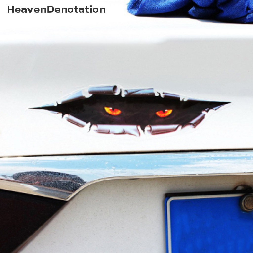 [HeavenDenotation] 3d Keren Mobil Stik Kreatif Stiker Dimodifikasi Decal Mata Mengintip Monster Tahan Air Stiker Auto Styling Anti Gores Decals Perlengkapan Aksesoris Interior Mobil HDV