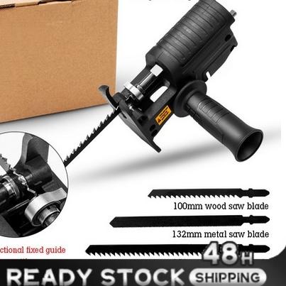 ☪ Gergaji Mesin Adapter reciprocating Jigsaw / tambahan jig saw mesin bor tangan Gergaji Konektor ➥