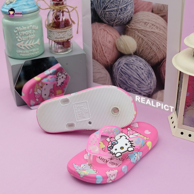 Minipetite SH2211  Sendal Jepit Anak Perempuan dan Laki Laki Sendal Flip Flop Anak Import Sendal Selop Karakter Usia 3-10 Tahun Ukuran 26-35