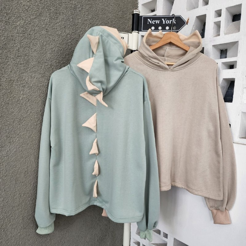 Jaket Couple Pasangan DINO THORN HOODIE| Baju Couple Pacar | Jacket Sweater Pria Wanita Kapelan | Ho