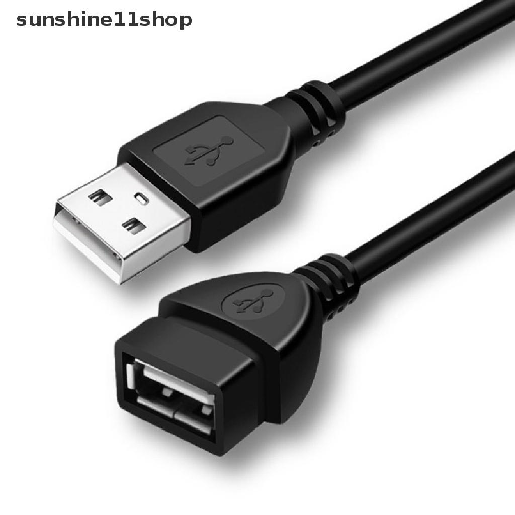 Sho Kabel Ekstensi USB 2.0 0.6m/1m/1.5m Kabel Data Jalur Transmisi Data Kabel N