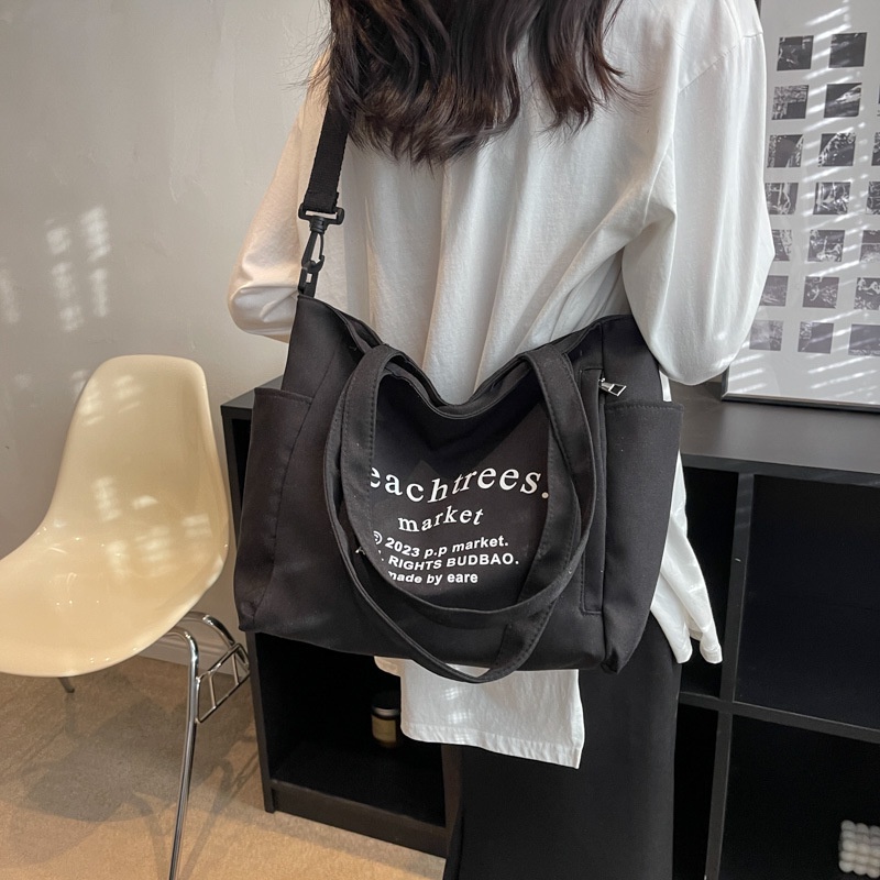 MB / Tas Selempang Bahu Wanita Fashion Bahan Kanvas Kekinian W05