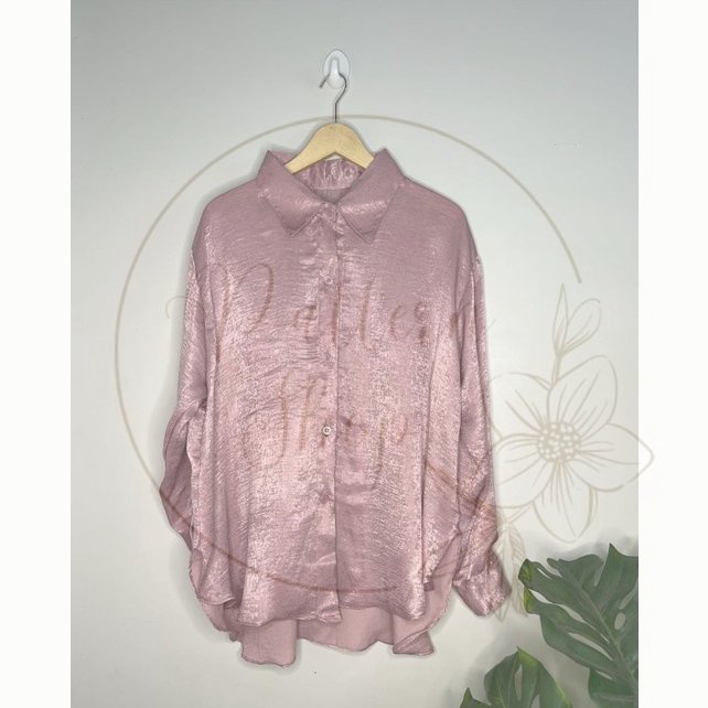 Amida Kemeja - kemeja wanita - atasan wanita Korea - blouse wanita - kemeja Korea