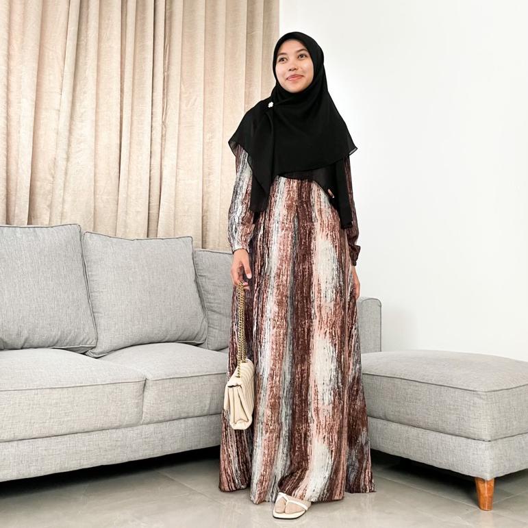 HARGA BERSAHABAT WOODY DRESS BY HAWACORNER DRESS RAYON MOTIF