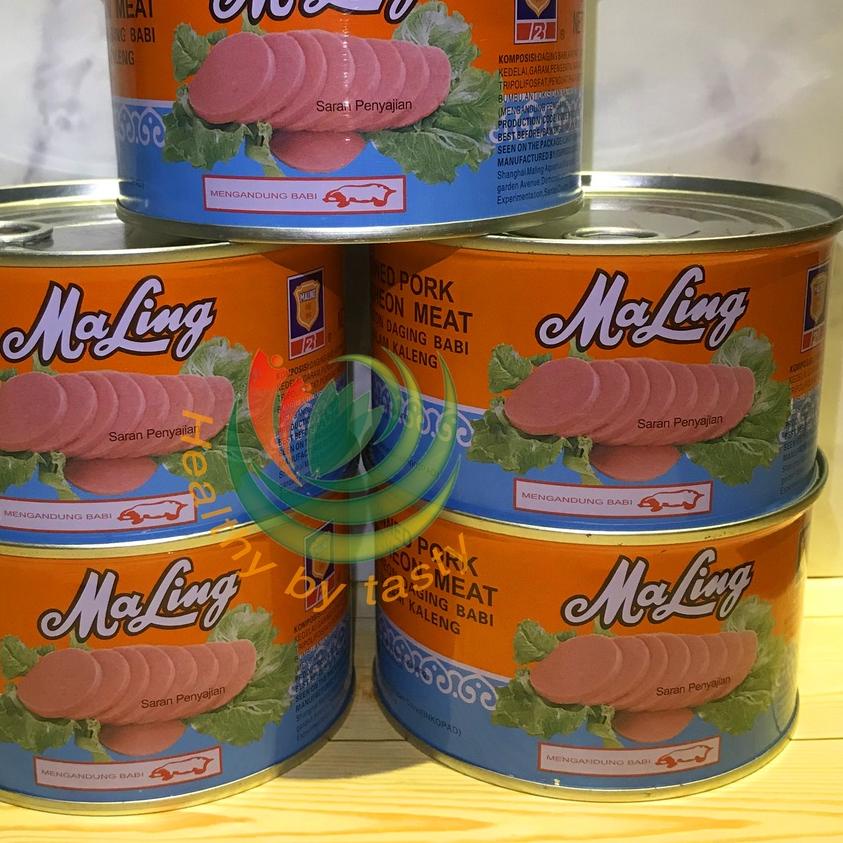 

➥ Ma Ling Luncheon Pork 397 gr TTS Canned / Daging Ham Babi Maling NON HALAL ✰