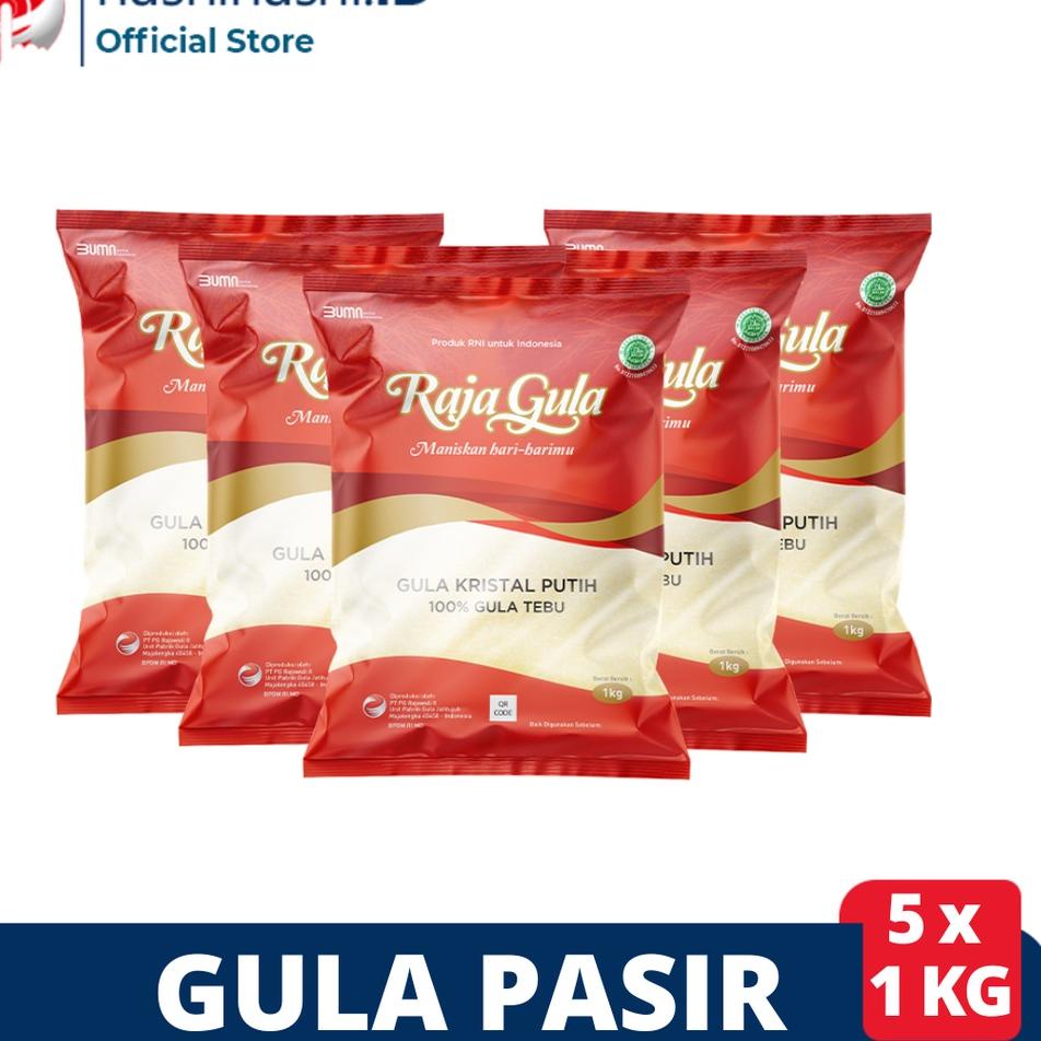 

✭ Raja Gula Merah Gula Pasir Kristal Putih 5 Pcs @ 1 Kg ✦