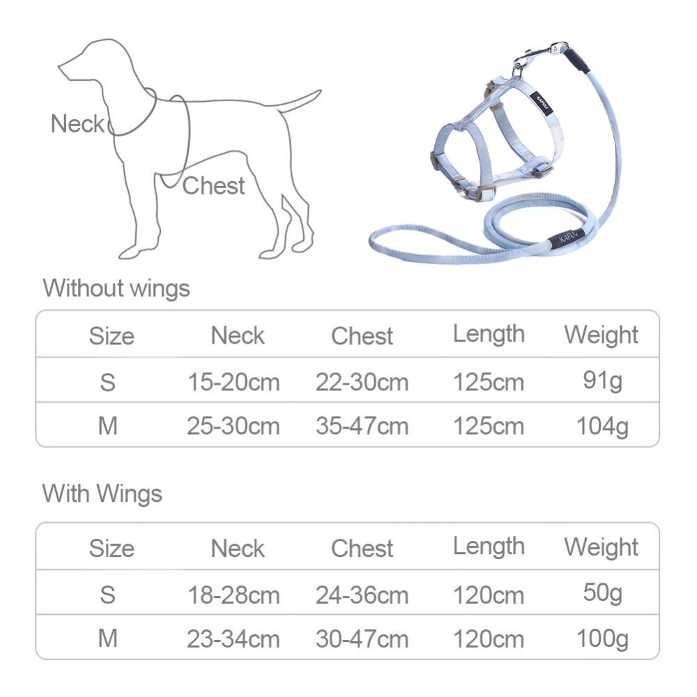 Timekey Adjustable Pet Cat Gradual Color Changing Traction Rope Set Anjing Anjing Anjing Anjing Berbentuk I Harness Dada Untuk Anjing Kecil Sedang I6S5