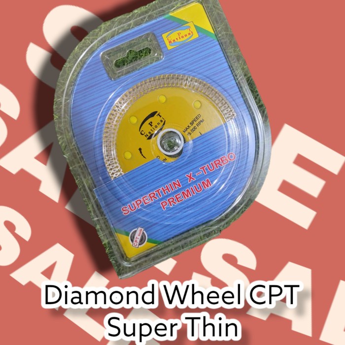 Diamond Wheel CPT Super Thin X Turbo National Batu Potong Granit