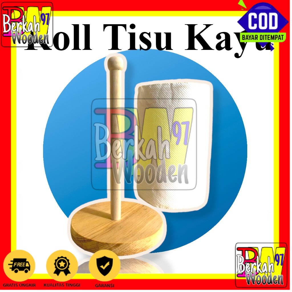 TISSUE HOLDER KAYU / TISSUE HOLDER ROLL / TEMPAT TISSUE GULUNG / TISSUE ROLL / TEMPAT TISSUE ROLL