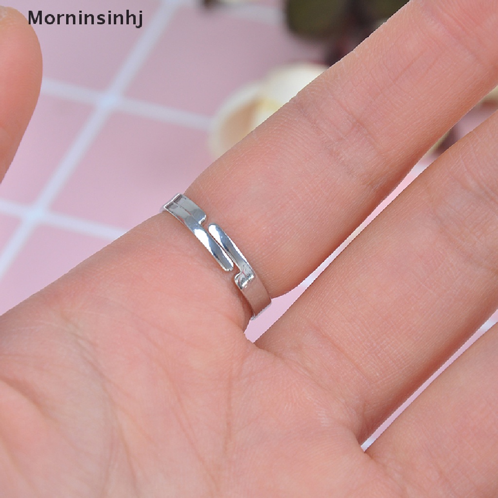 Mornin Mood ring band Berubah Warna by temperature ajustable heart  Id