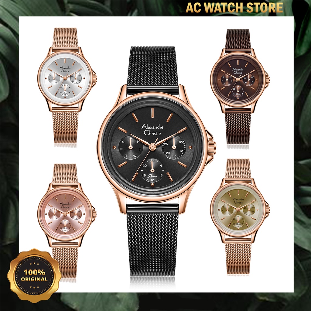 Alexandre Christie Ac2a38 / ac2a38 Jam Tangan Wanita Original Bergaransi Resmi 1 Tahun