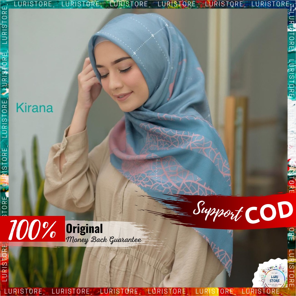 KERUDUNG MY LADY ORI KIRANA Hijab Jilbab Segi Empat Segiempat Voal Motif Mylady Terbaru Premium