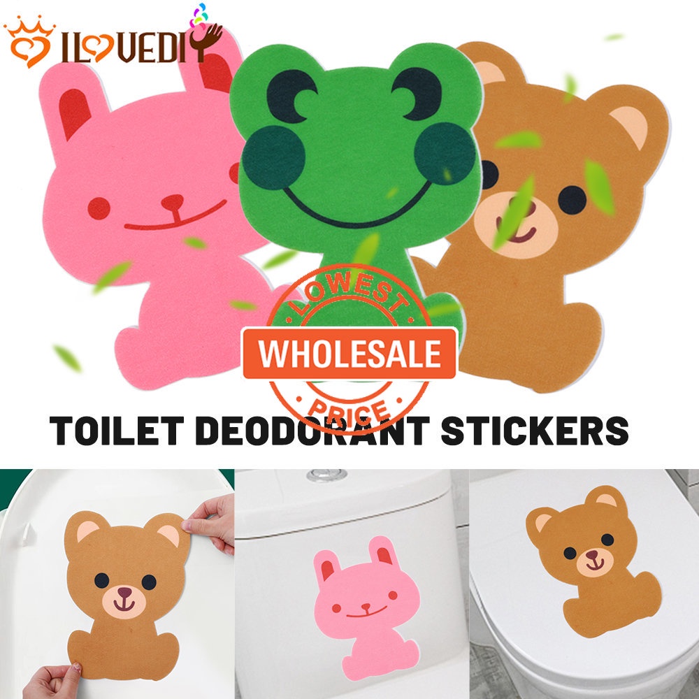 [Harga Grosir] Reusable Anti Bau Perlengkapan Dekorasi Bentuk Hewan Deodorant Patch Ramah Lingkungan Toilet Penghilang Bau Stiker Closet Shoebox Kertas Pewangi