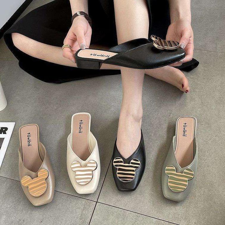 TERMURAH Sepatu Fashion Flat Tawana Mickey/Flat jelly Shoes wanita Mickey import S2